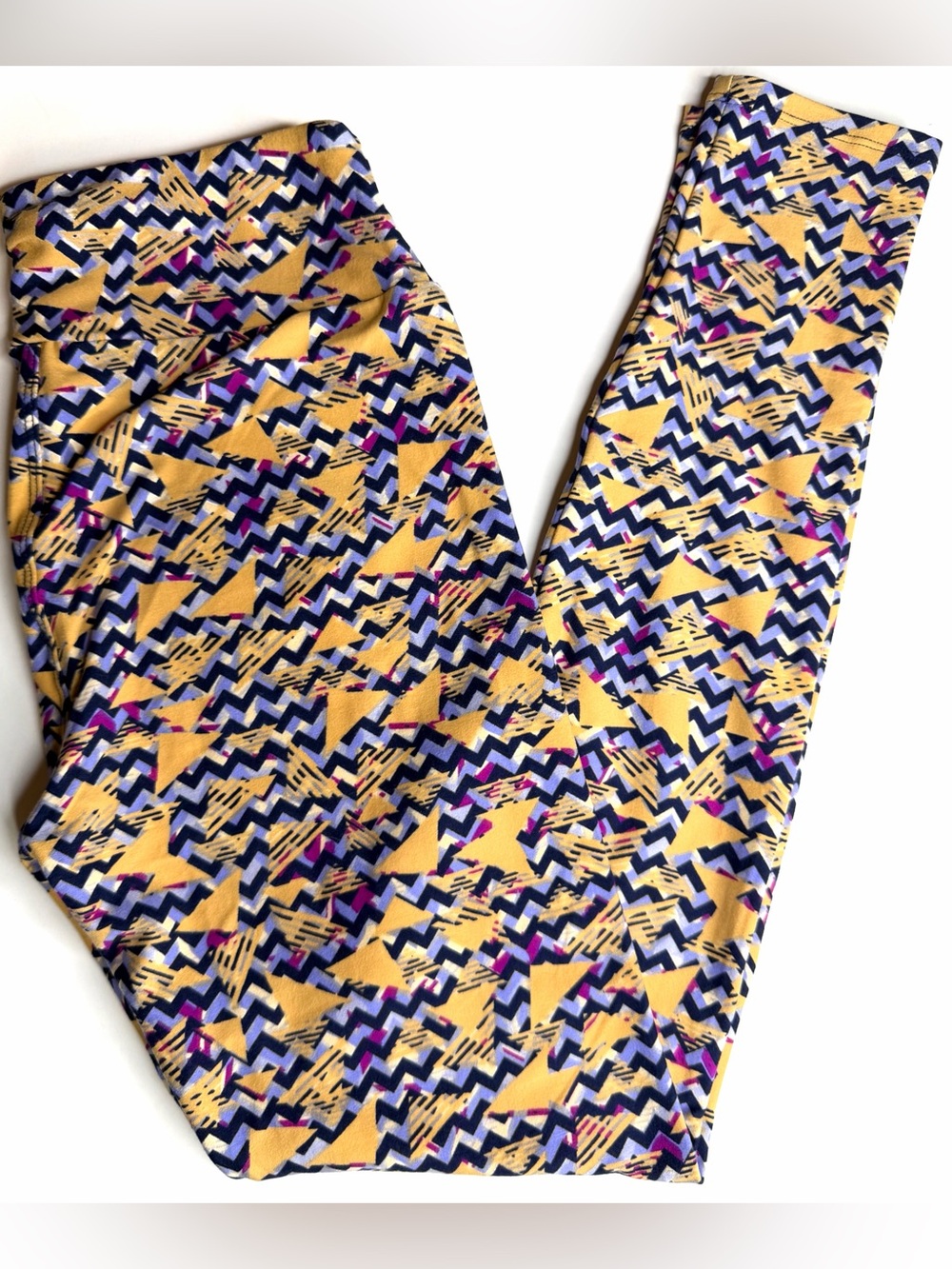 LULAROE One-size OS Leggings Plus Size Multicolor Print